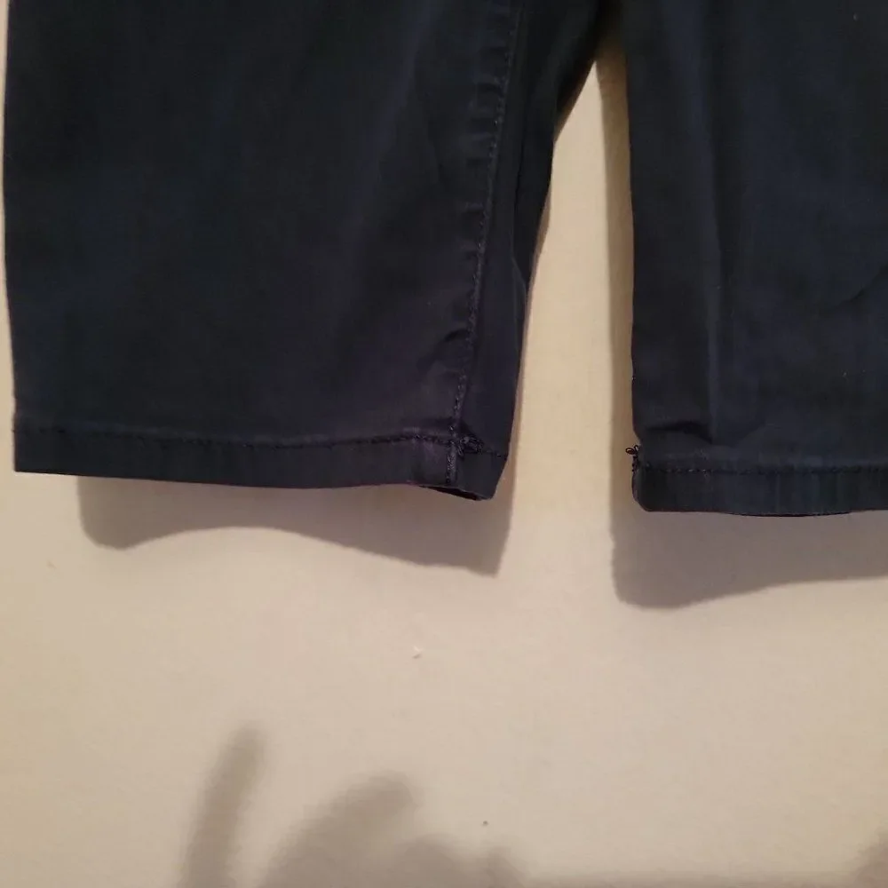The Childrens Place Girls Blue Cotton Blend Pockets Mid Rise Chino Shorts Sz 10